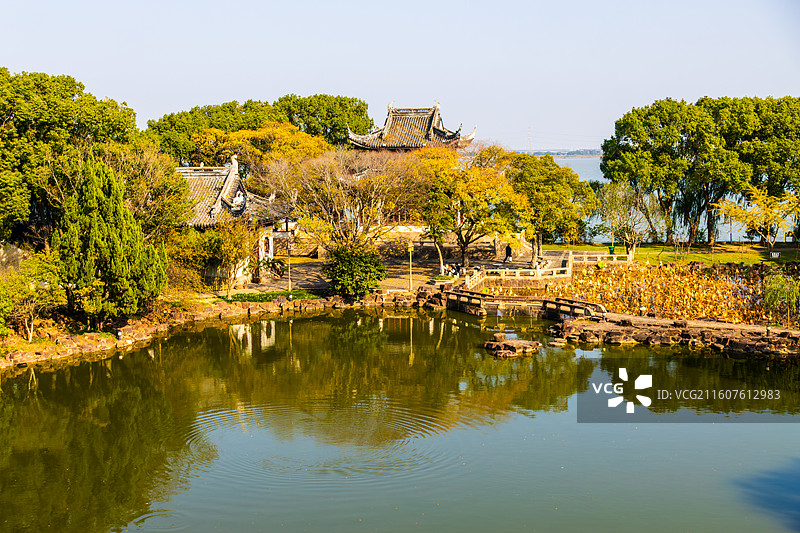 同里古镇罗星洲风光图片素材