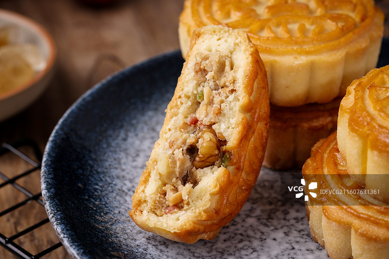 老五仁月饼图片素材