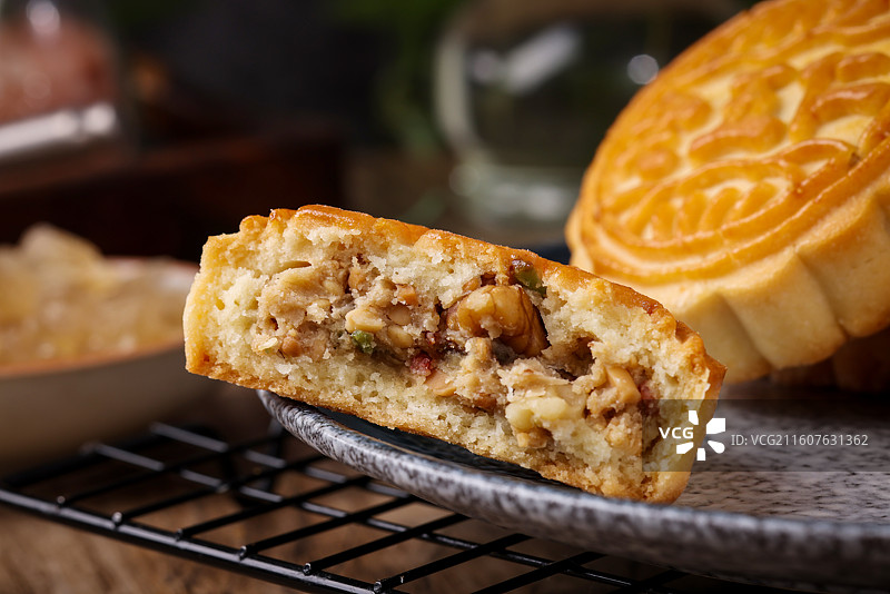 老五仁月饼图片素材