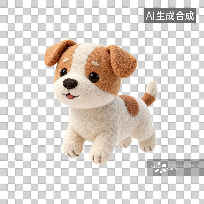 【AI数字艺术】可爱毛绒小狗形象图片素材
