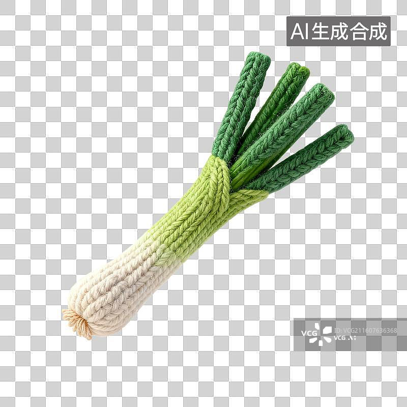 【AI数字艺术】针织大葱图片素材