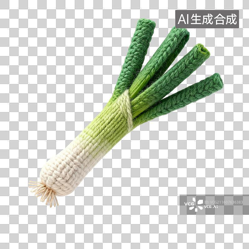 【AI数字艺术】针织大葱图片素材