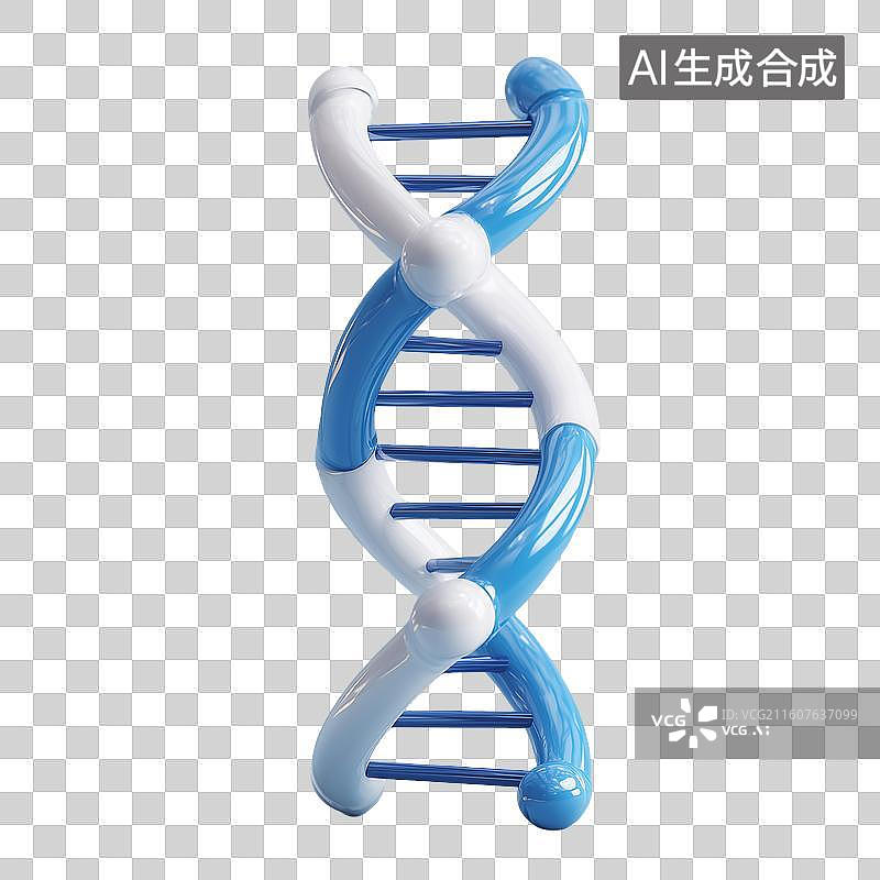 【AI数字艺术】DNA螺旋图标图片素材