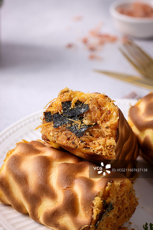 麻薯肉松老虎卷图片素材