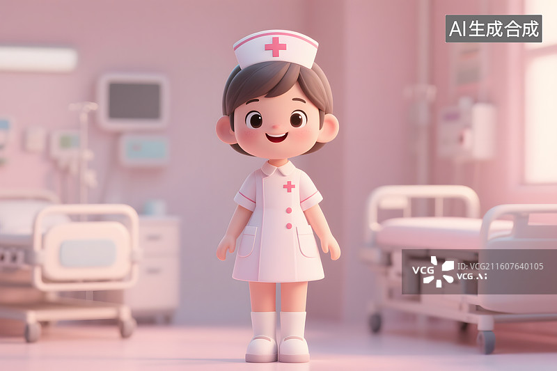 【AI数字艺术】可爱医护人员形象图片素材