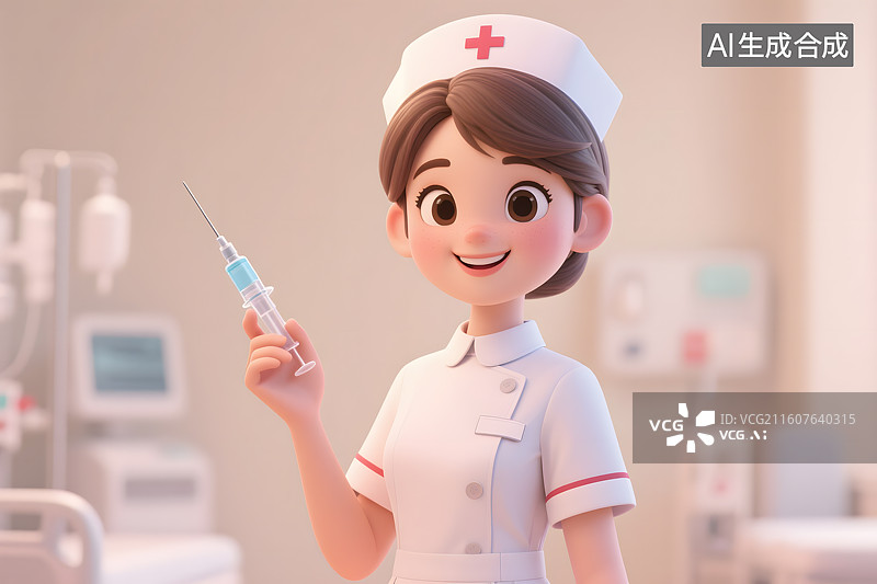 【AI数字艺术】可爱医护人员形象图片素材