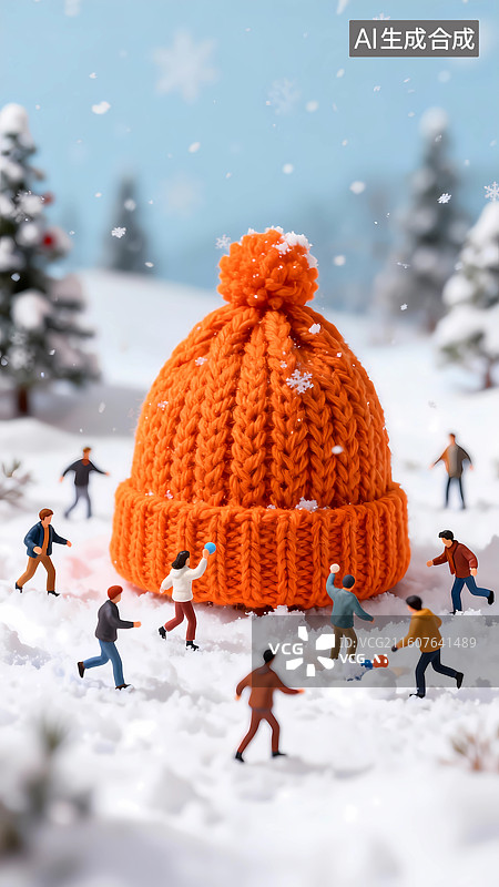 【AI数字艺术】大雪冬至节气海报背景底图图片素材