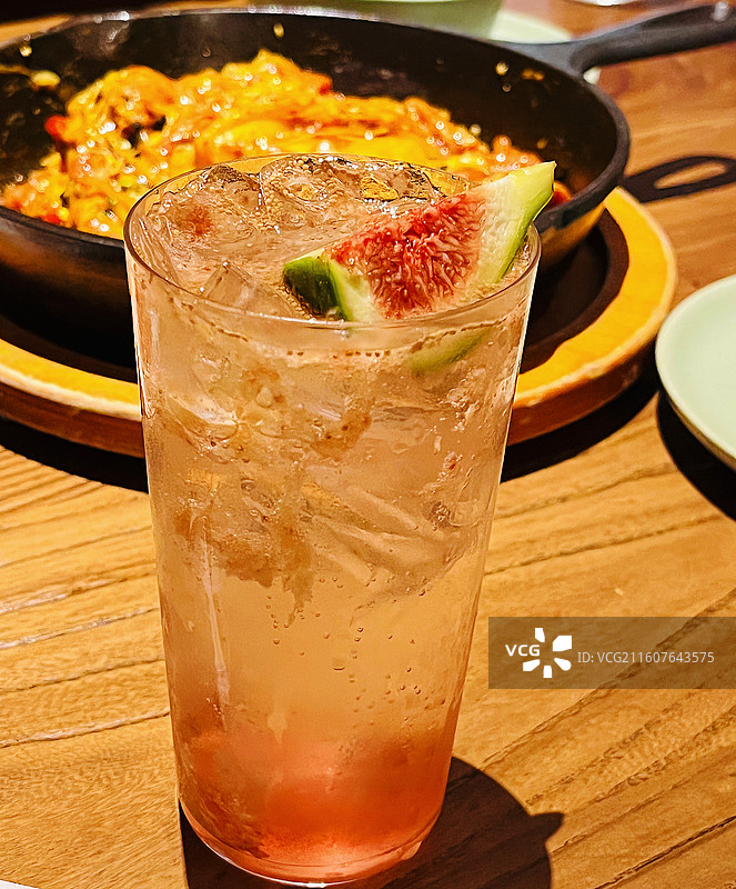 无花果气泡水图片素材