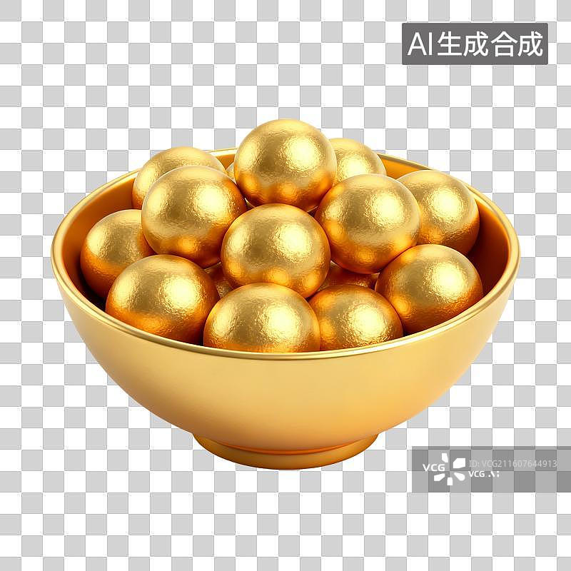 【AI数字艺术】一碗金汤圆 元宵节主题插画图片素材