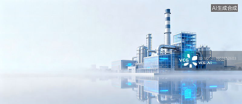 【AI数字艺术】工业主题科技背景图片素材