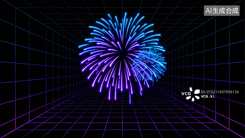 【AI数字艺术】中国传统烟花表演，新年烟花，过年，看烟花，烟花图片素材