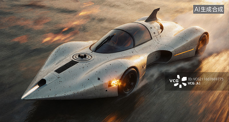 【AI数字艺术】未来赛车疾驰图片素材