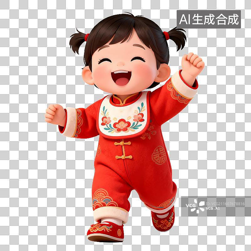 【AI数字艺术】3D立体三维C4D一个可爱的学步走路的婴儿幼儿孩子儿童免抠元素设计元素图片素材