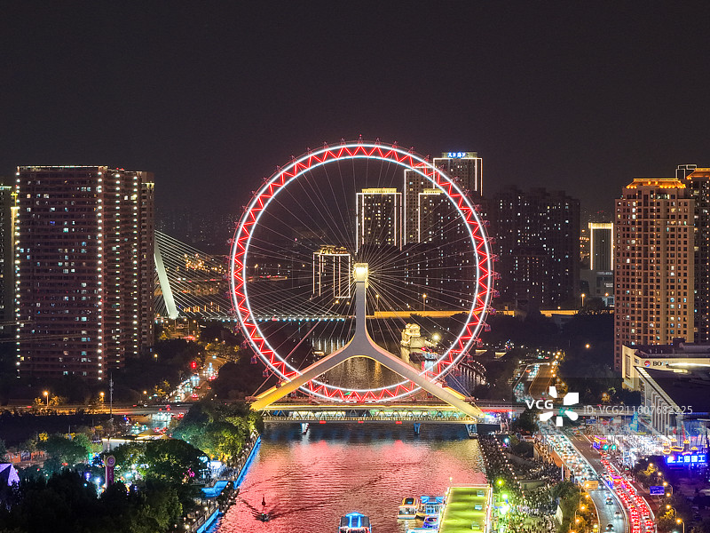 天津之眼摩天轮图片素材