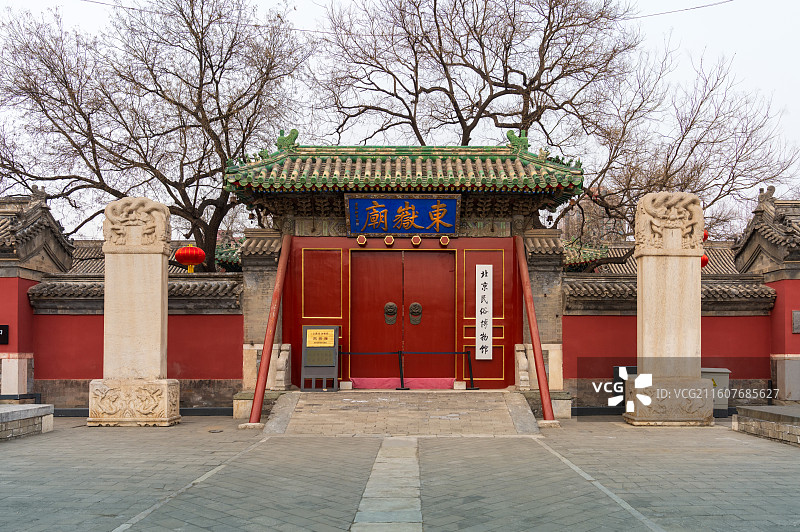 冬天北京东岳庙风光图片素材