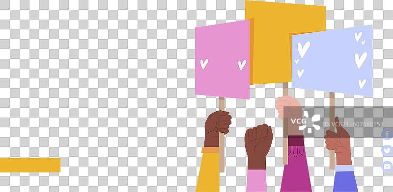 国际妇女节扁平化着陆页图片素材