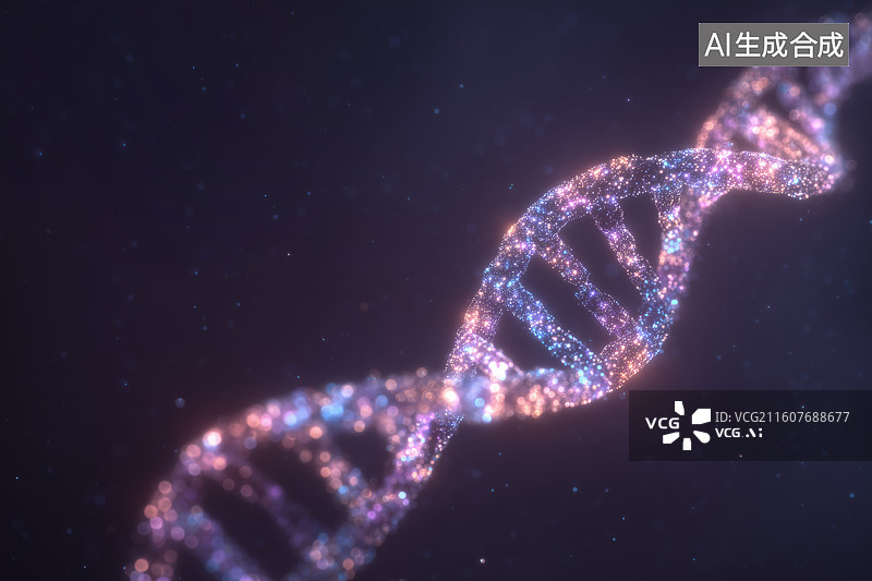 【AI数字艺术】脱氧核糖核酸图片素材