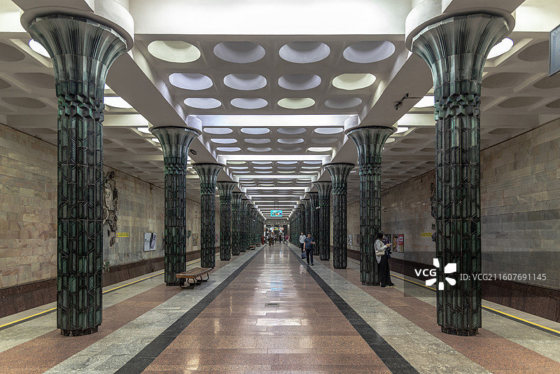 乌兹别克斯坦塔什干风景-塔什干地铁站图片素材