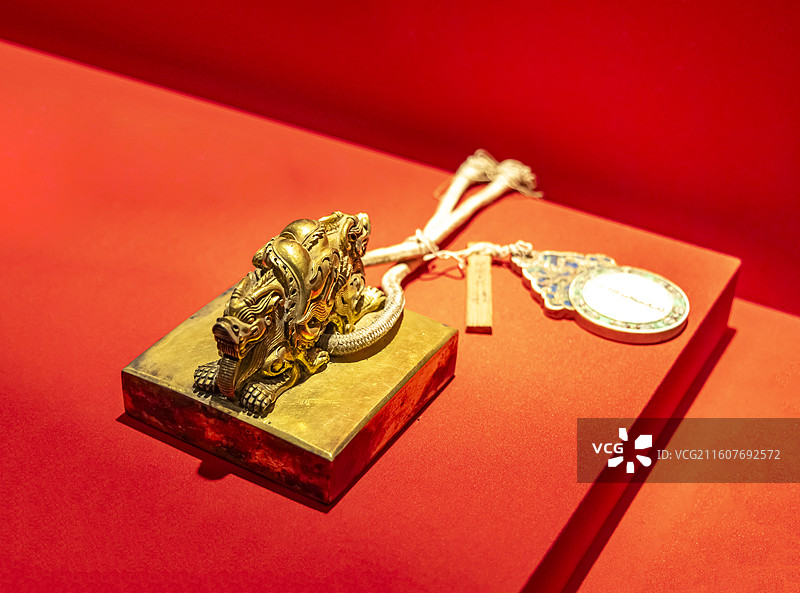 金交龙钮“奉天之宝”玺 清崇德 故宫博物院珍宝馆图片素材