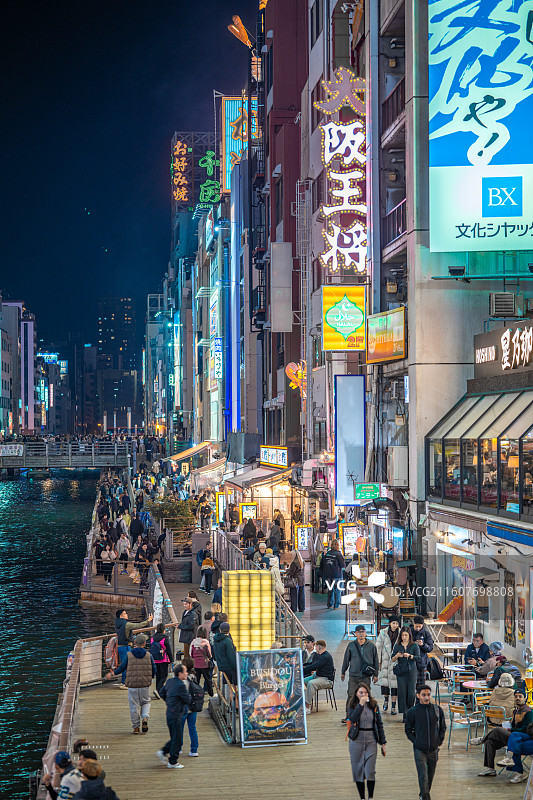 大阪心斋桥夜景图片素材