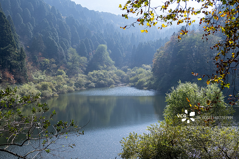 江西庐山电站大坝、庐山乌龙潭、庐山黄龙潭图片素材