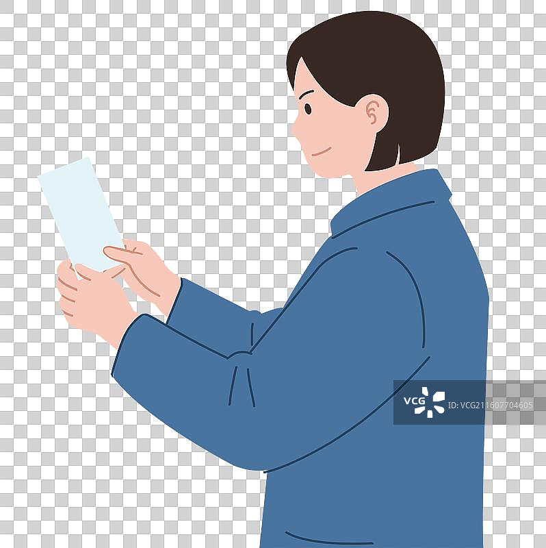 唯美浪漫可爱小清新女孩青春活力动力收取信封时间插画图片素材