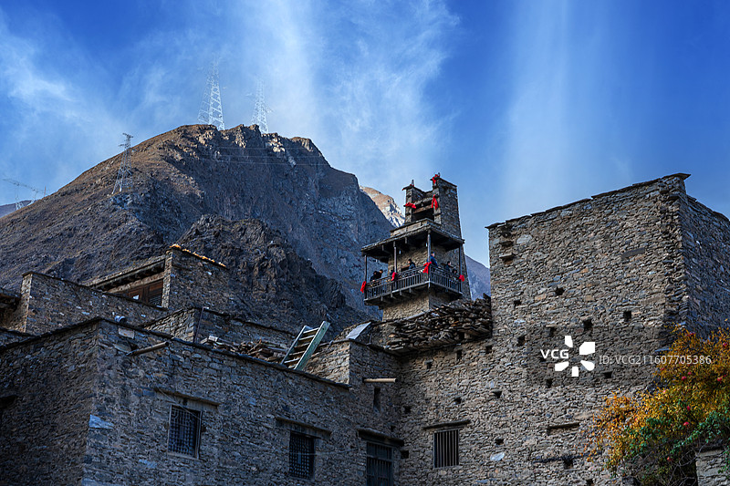 神秘的的东方古堡——桃坪羌寨图片素材