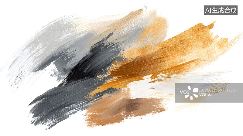 【AI数字艺术】金灰墨韵扫苍痕图片素材