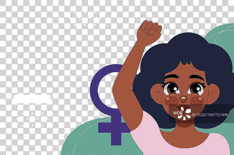 扁平化国际妇女节登录页图片素材