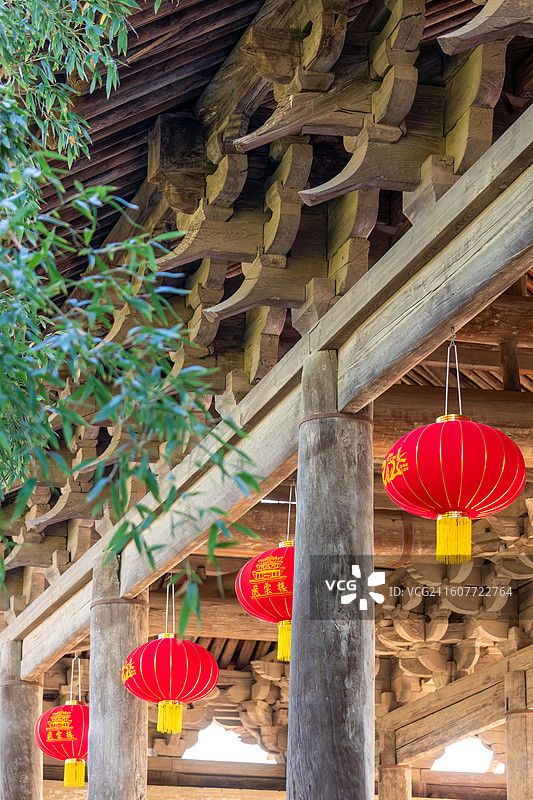 运城万荣县东岳庙景色图片素材