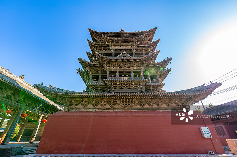 运城万荣县东岳庙飞云楼图片素材