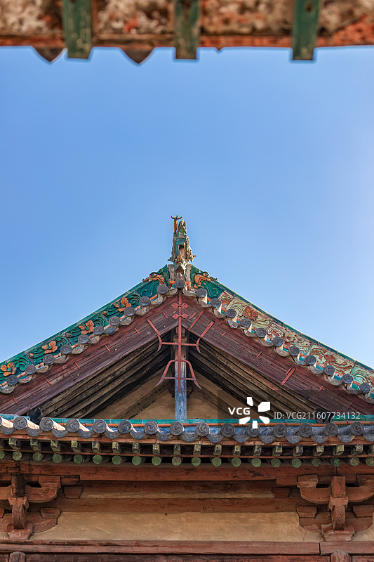 运城万荣县东岳庙东岳殿建筑特写图片素材