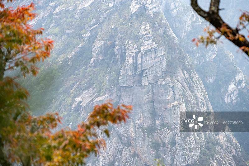 江西庐山大天池、庐山龙首崖图片素材