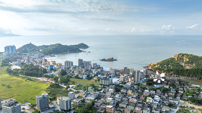 广东省台山市北陡镇沙咀村尾角湾风光图片素材