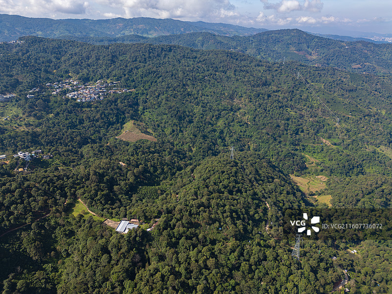 航拍西双版纳南糯山图片素材