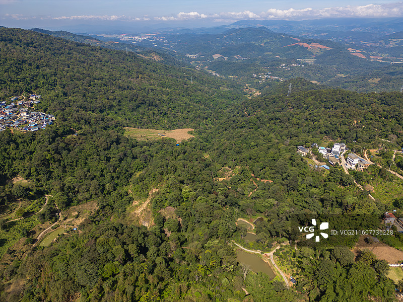 航拍西双版纳南糯山图片素材