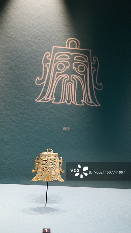 首都博物馆三星堆展出图片素材