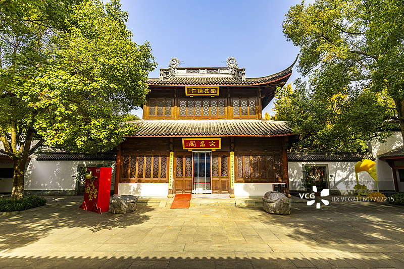 杭州碑林秋季风光图片素材