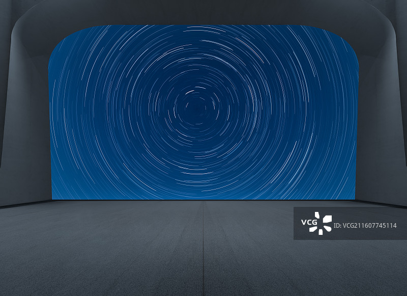 星空下的地面广场，星空背景，地面广场，星空图片素材