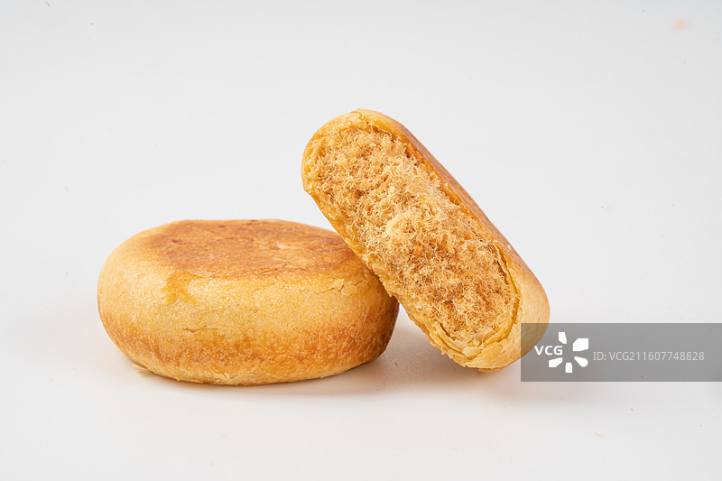 肉松饼白底图图片素材