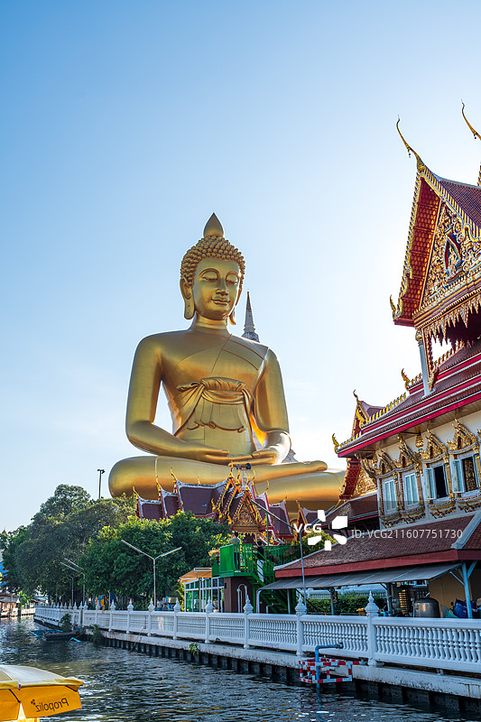 曼谷水门寺大佛图片素材