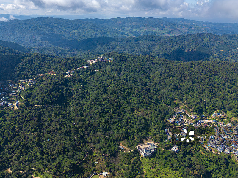 航拍西双版纳南糯山图片素材