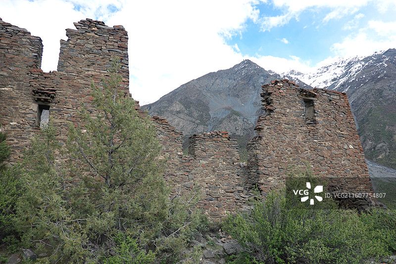 西藏昌都市边坝县三色湖：达宗遗址图片素材