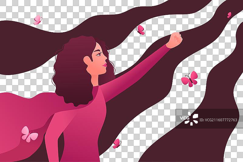 国际妇女节超级女英雄图片素材