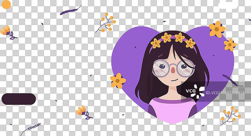 扁平化国际妇女节着陆页图片素材