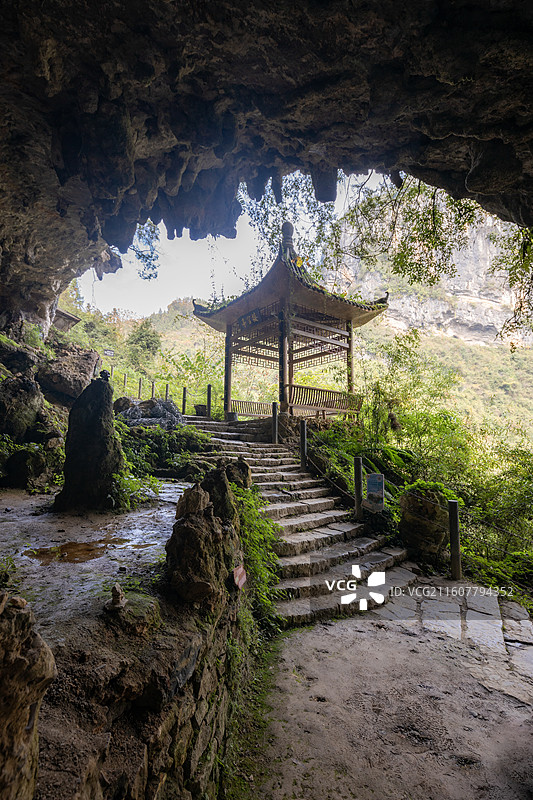 湖北恩施建始地心谷图片素材