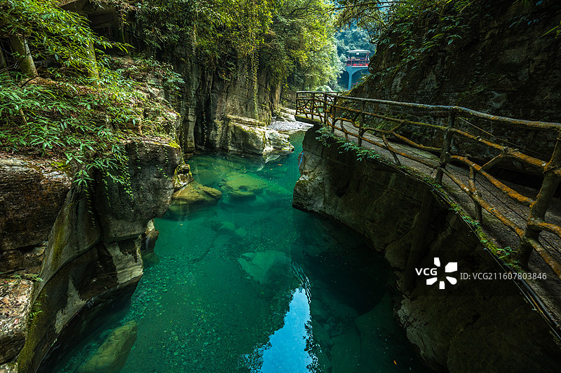 湖北恩施建始地心谷图片素材