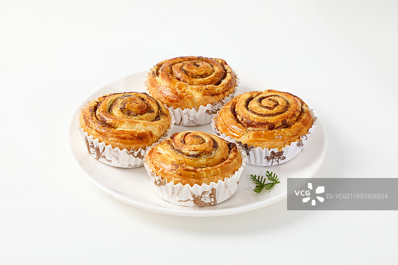 玉桂提子丹麦卷图片素材