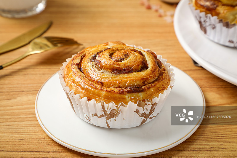 玉桂提子丹麦卷图片素材