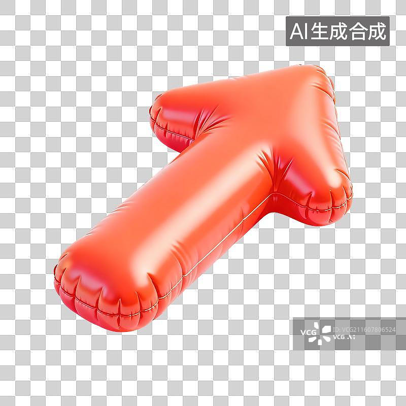 【AI数字艺术】充气箭头插画图片素材